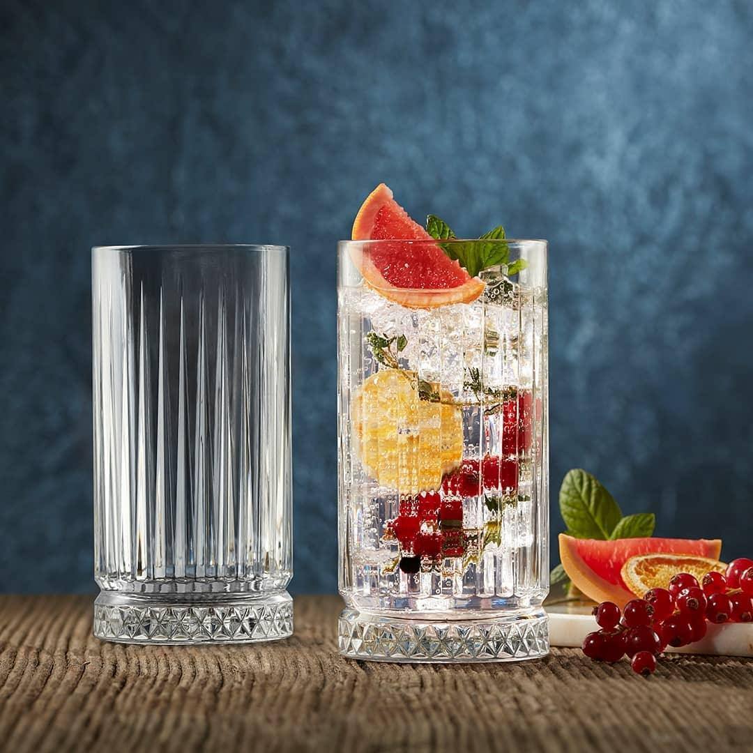 Pasabahce Elysia Highball Glasses 450ml, Set of 4