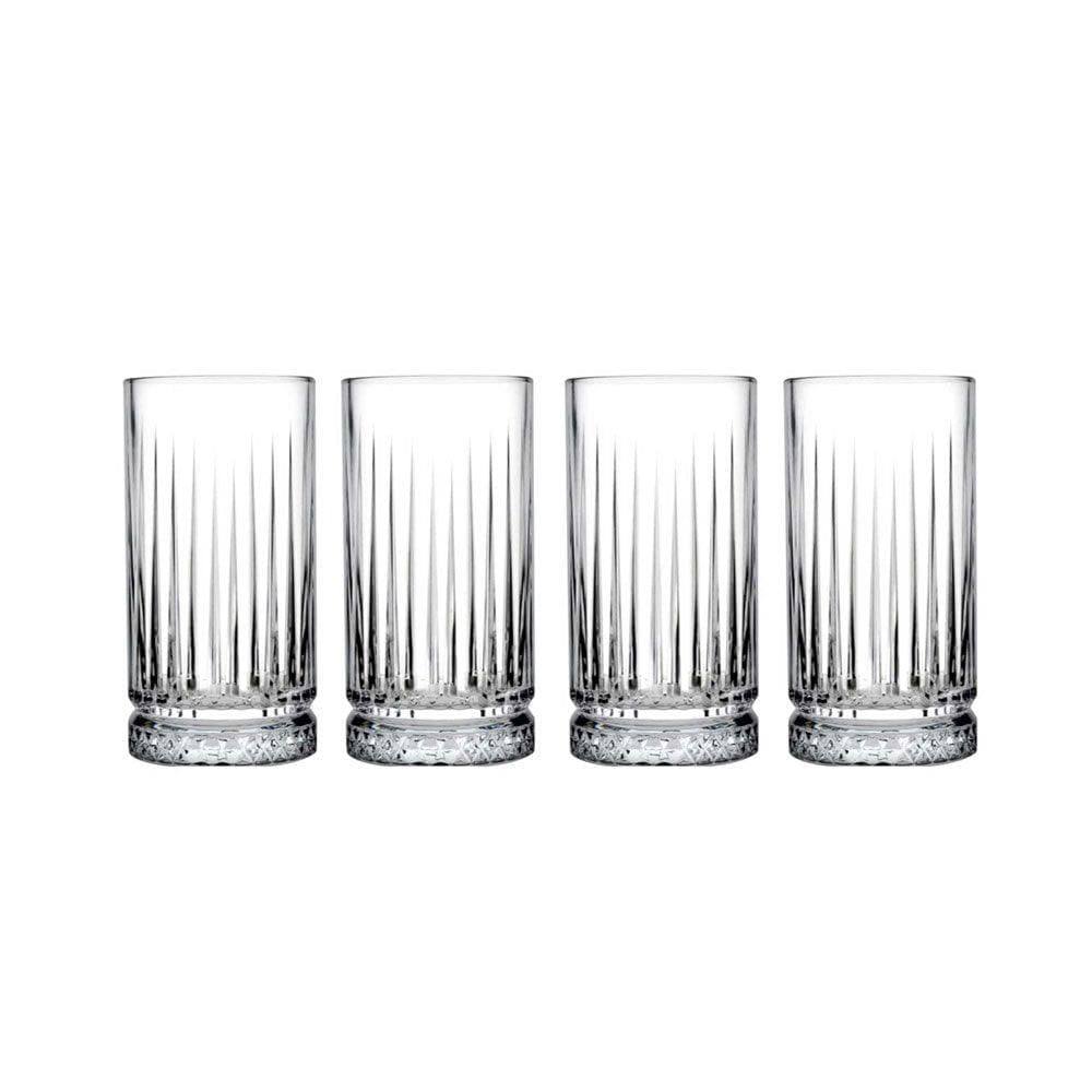 Pasabahce Elysia Long Drink Glasses 280ml, Set of 4