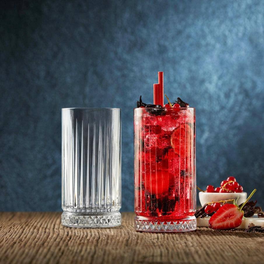 Lot De 6 Verres à Long Drink Pasabahce Penguen 275 Ml - Forme Basse Et Courbée, Pour Eau, Jus, Soda, Cocktails, Bar Ou Maison