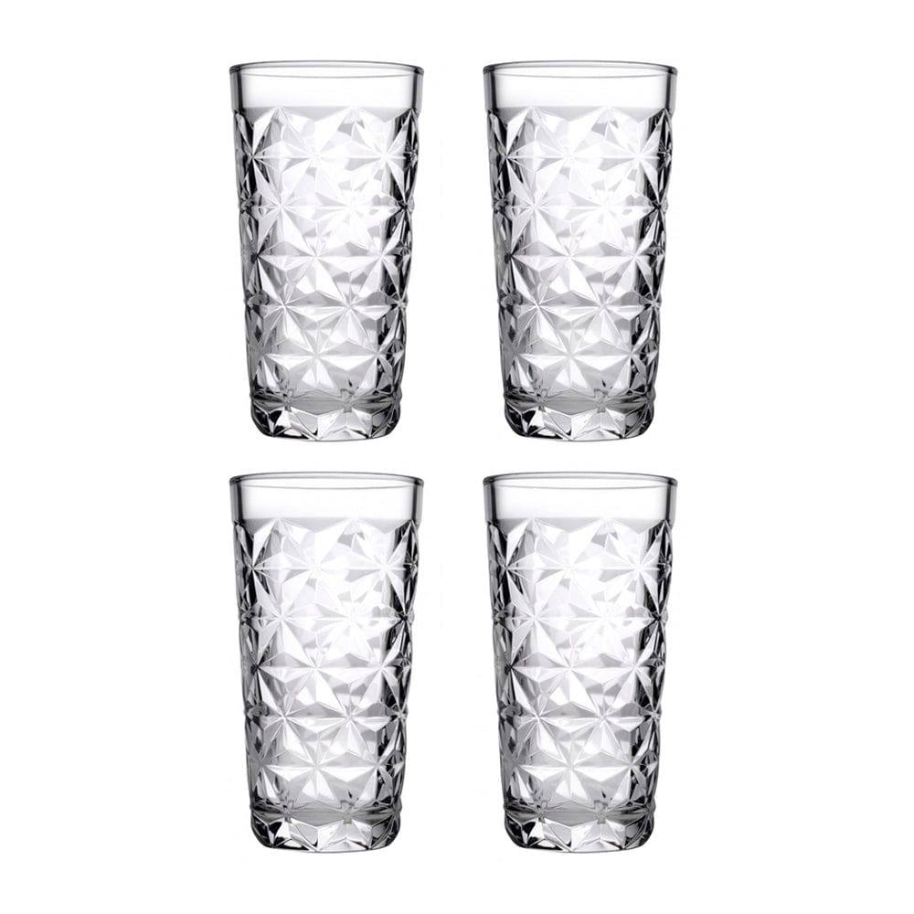 Pasabahce Estrella Long Drink Glasses 360ml, Set of 4