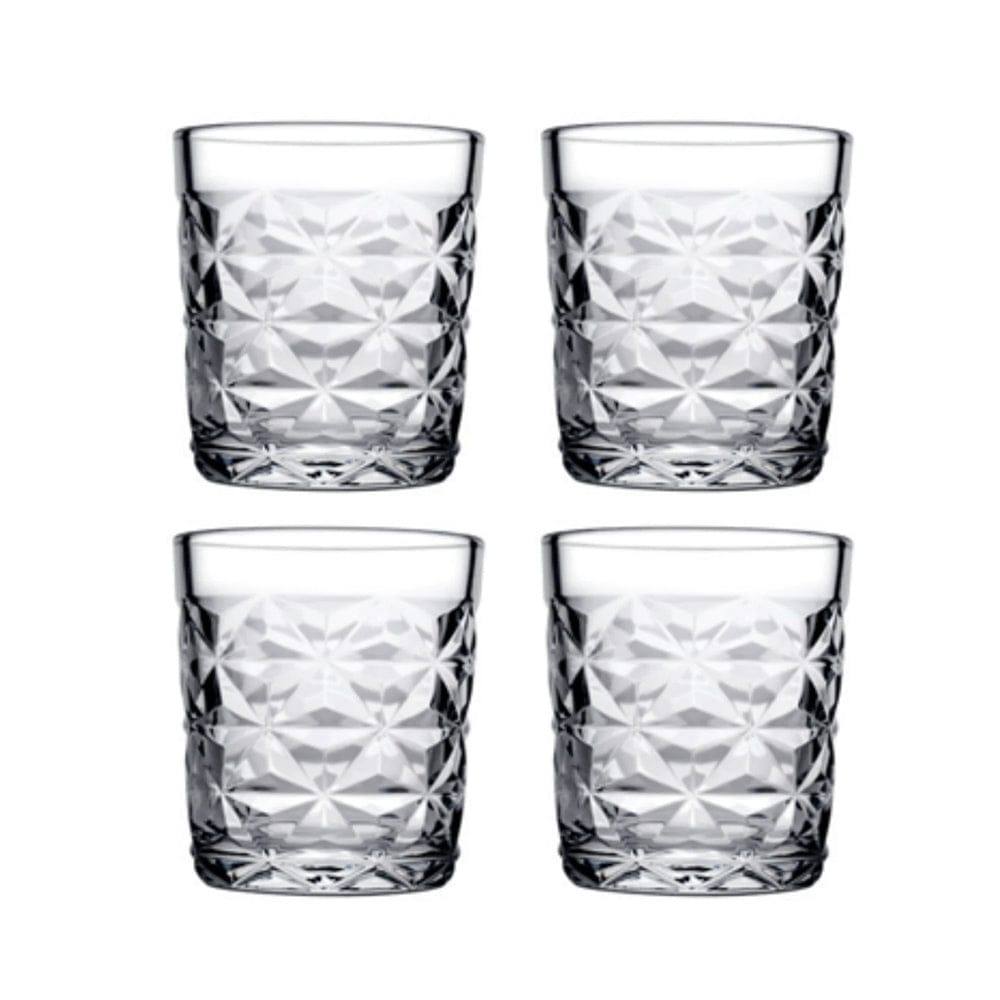 Pasabahce Estrella Whiskey Tumblers 305ml, Set of 4