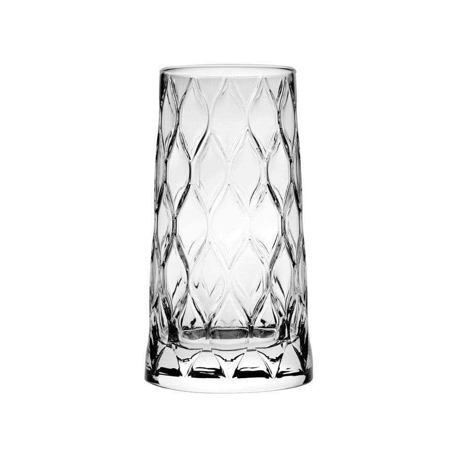 Pasabahce Leafy Highball Glasses 345ml, Set of 4