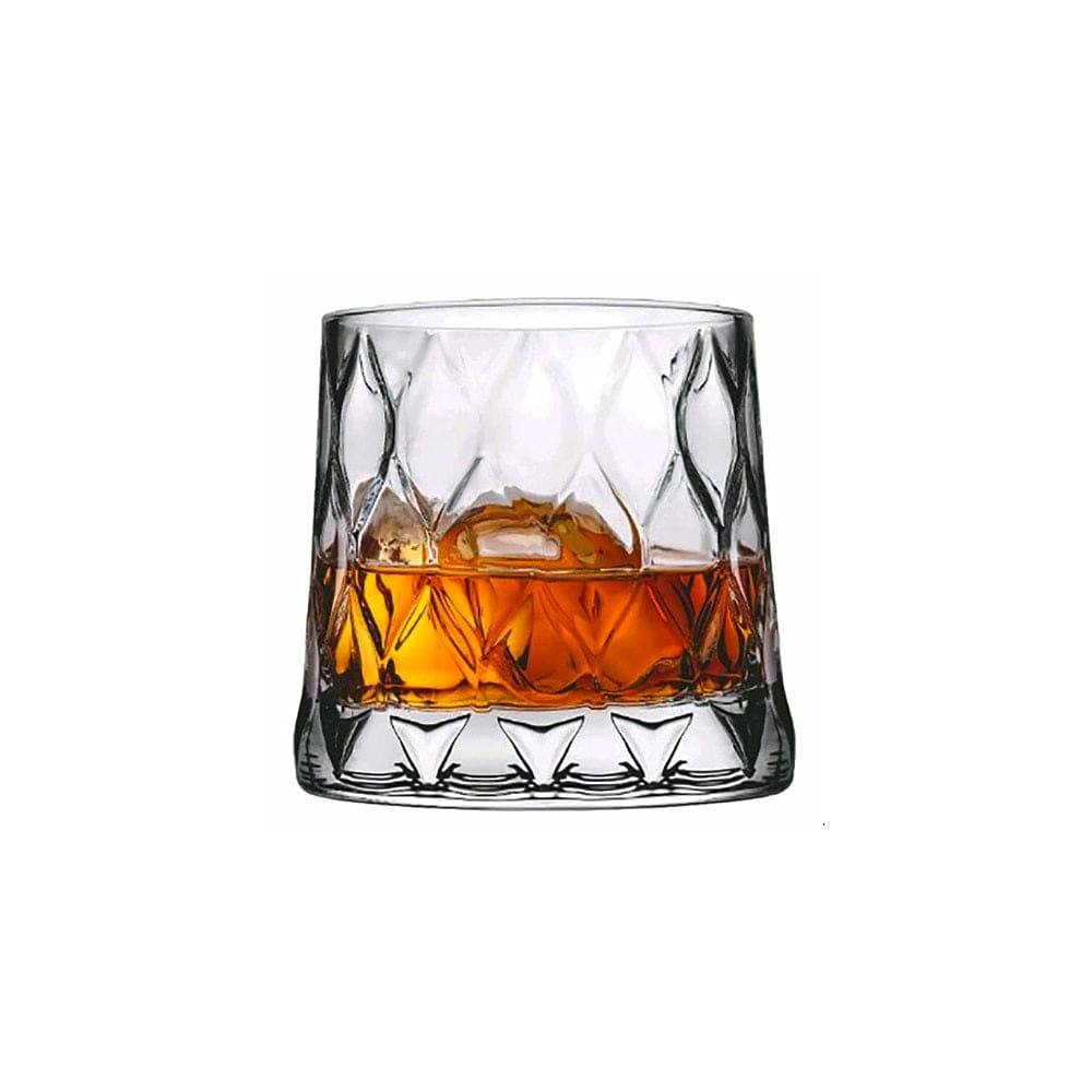 Pasabahce Leafy Whiskey Tumblers 300ml, Set of 4