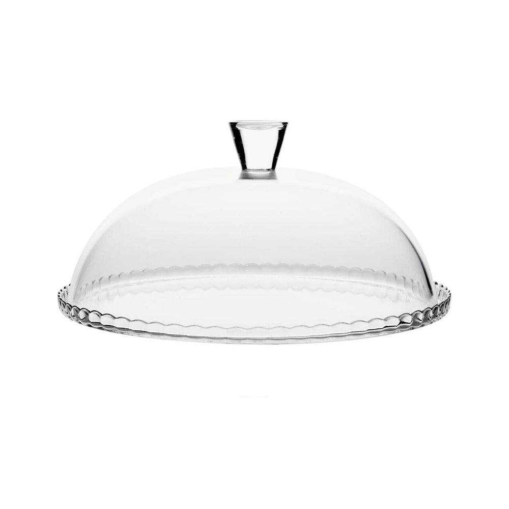 Pasabahce Patisserie Glass Cake Plate with Dome