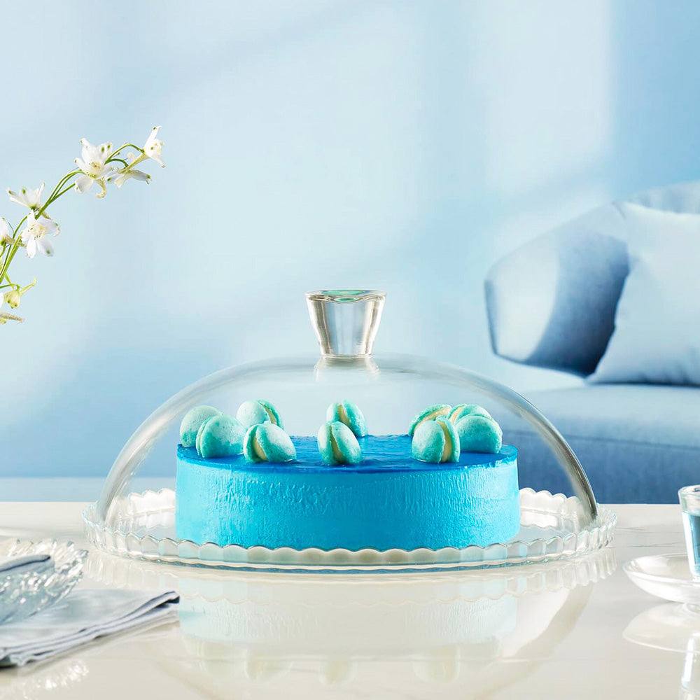 Pasabahce Patisserie Glass Cake Plate with Dome