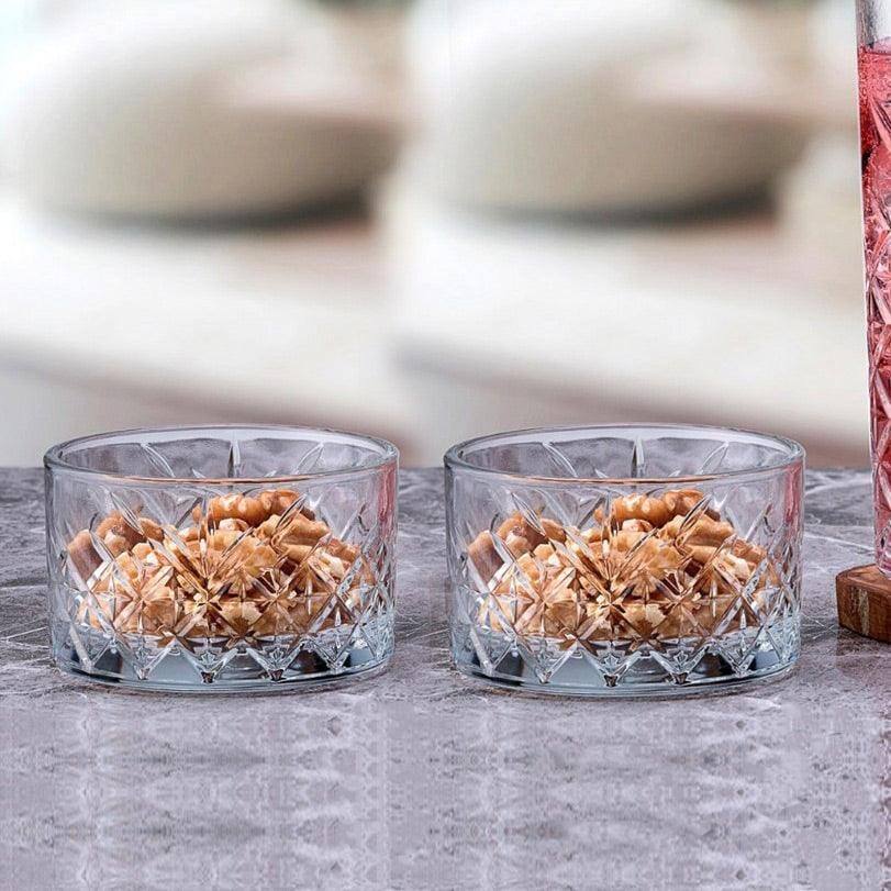 Pasabahce Timeless - Lot De 4 Grands Bols à Dessert 235 Ml En Cristal Supérieur Sans Plomb, Empilables Pour Glace, Fruits, Pudding, Entrées