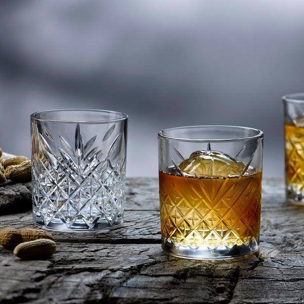 Pasabahce Timeless Whiskey Tumblers 345ml, Set of 4