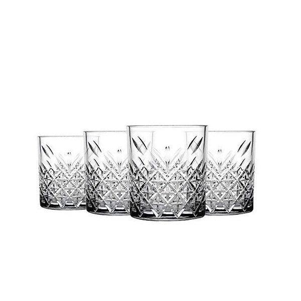 Pasabahce Timeless Whiskey Tumblers 345ml, Set of 4