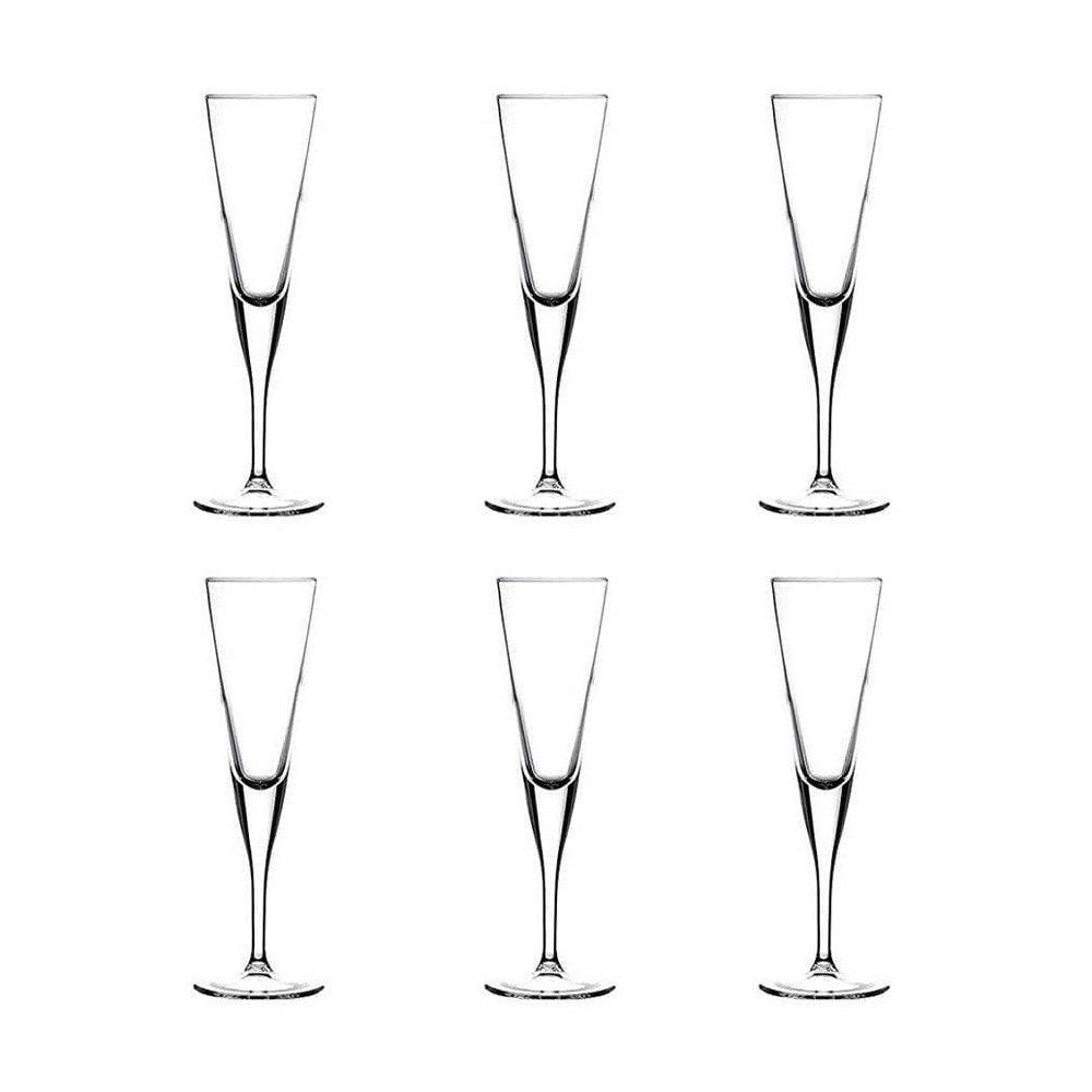 Pasabahce V-Line Champagne Flutes 150ml, Set of 6