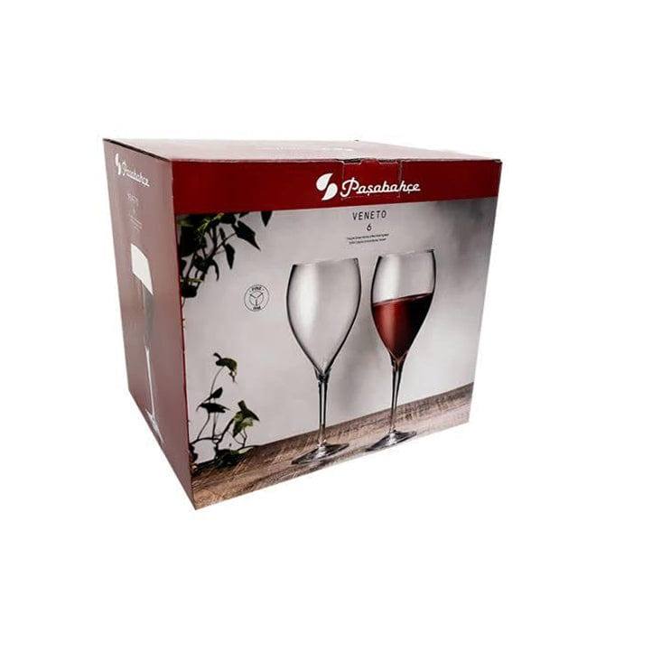 Pasabahce Veneto Red Wine Glasses 600ml, Set of 6