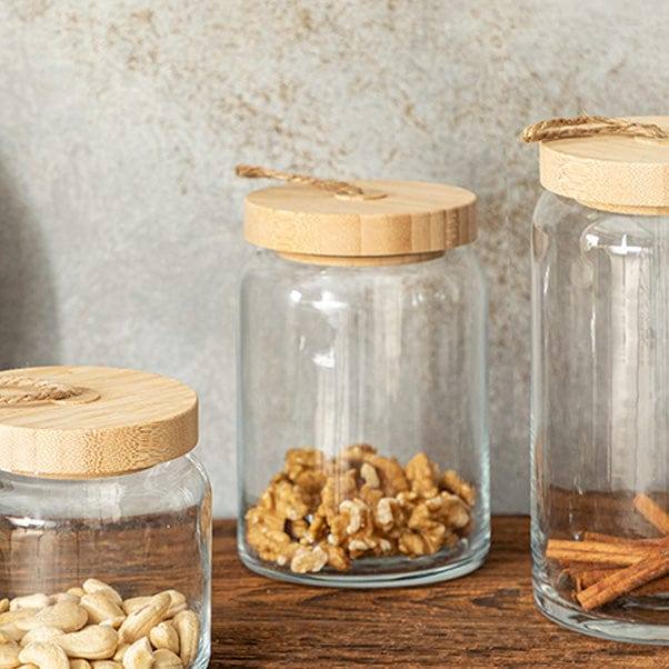 Pasabahce Woody Storage Jar with Lid - Medium