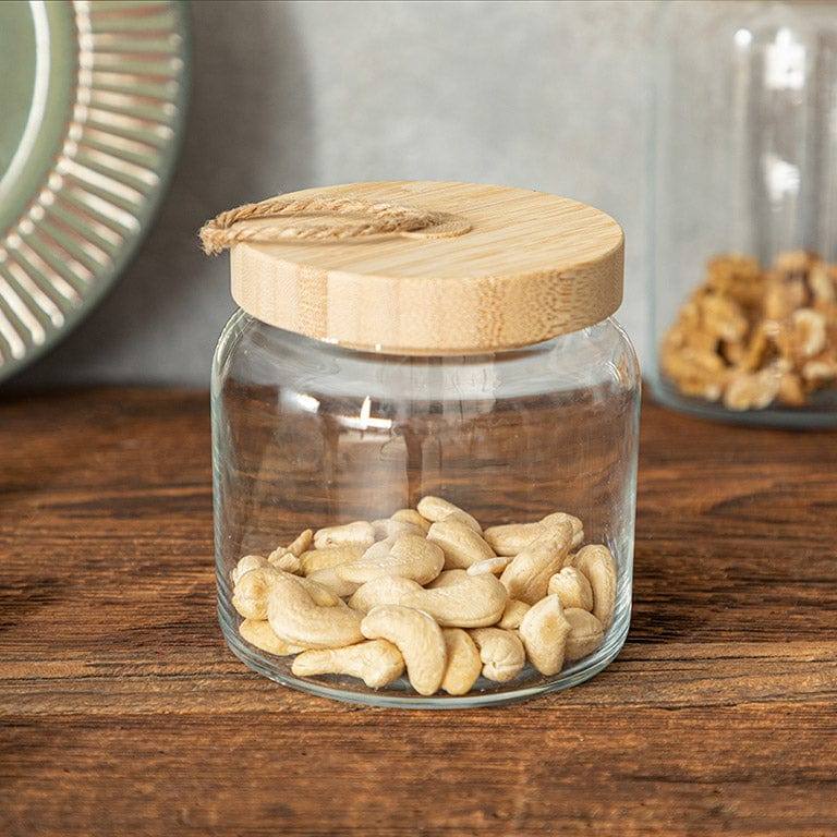 Pasabahce Woody Storage Jar with Lid - Small