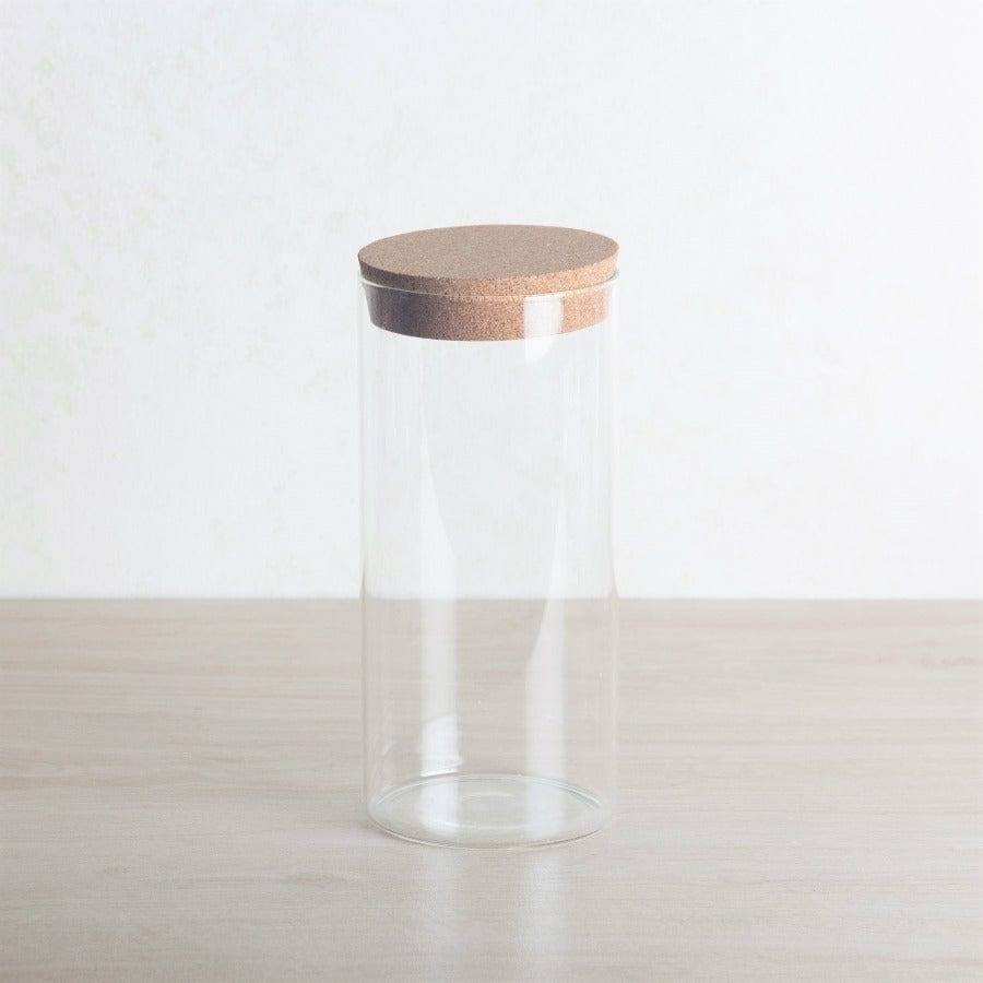 Philosophy Home Glass Storage Jar with Cork Lid - Tall