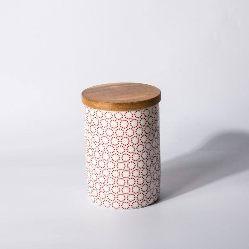Philosophy Home Patterned Storage Jar with Lid - Circles