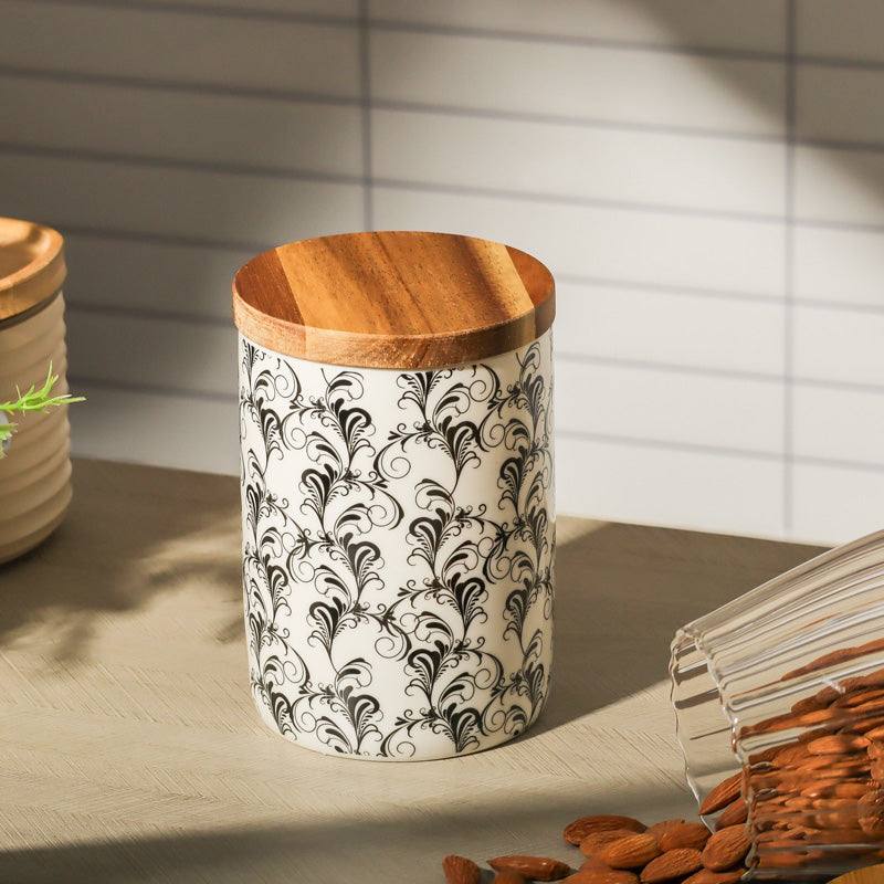 Philosophy Home Patterned Storage Jar with Lid - Swirls