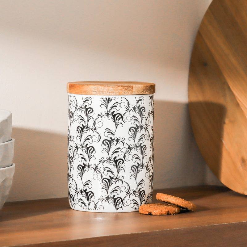 Philosophy Home Patterned Storage Jar with Lid - Swirls