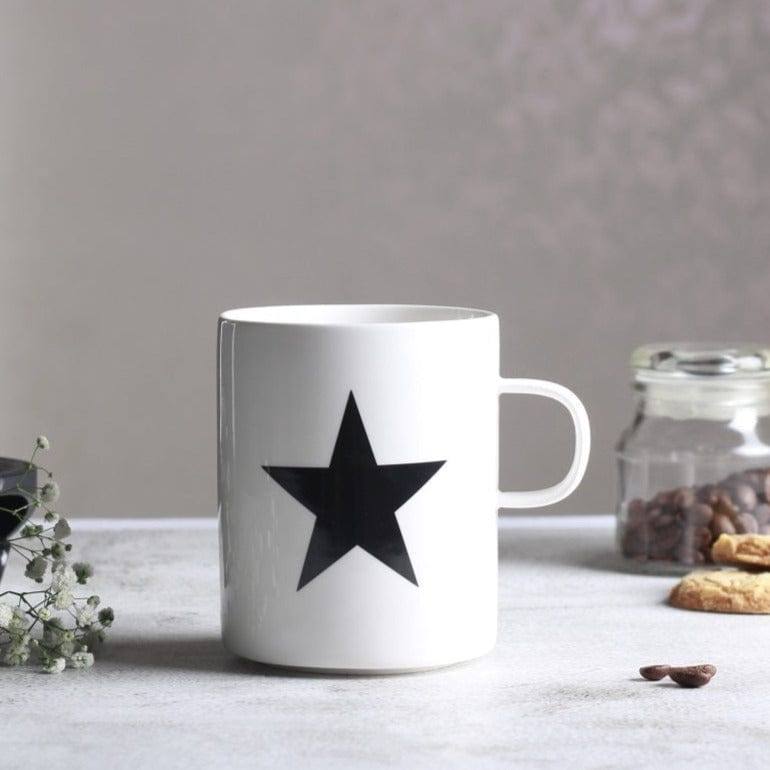 Philosophy Home Porcelain Coffee Mug - Black Star