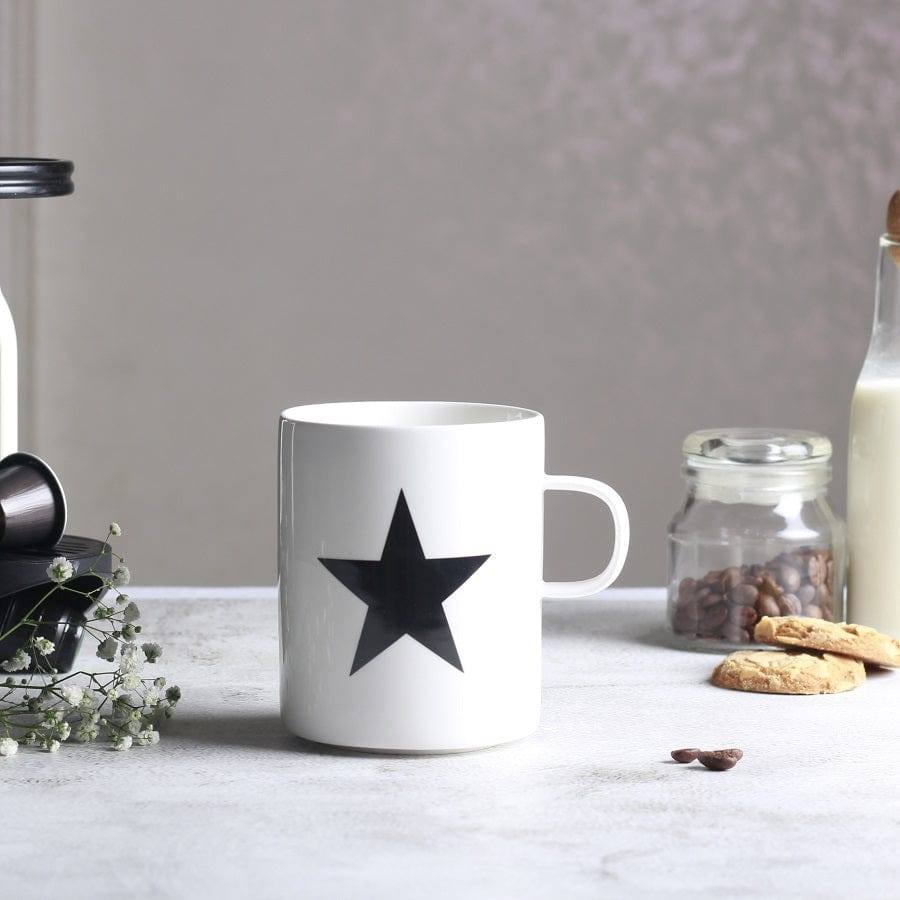 Philosophy Home Porcelain Coffee Mug - Black Star