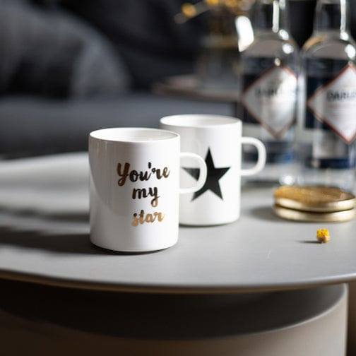 Philosophy Home Porcelain Coffee Mug - Black Star