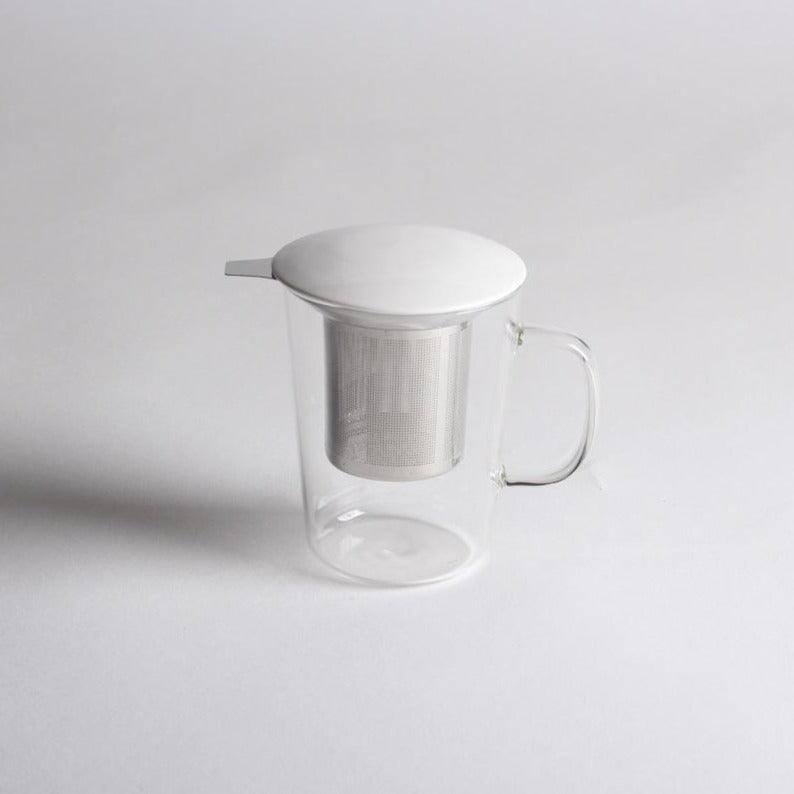 Philosophy Home Uni Glass Mug with Stainless Steel Filter