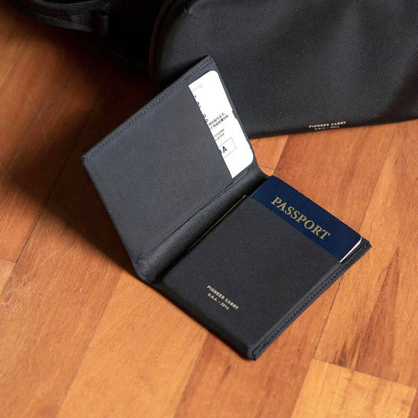 PIONEER Passport Wallet - Black Baby Ballistic RFID