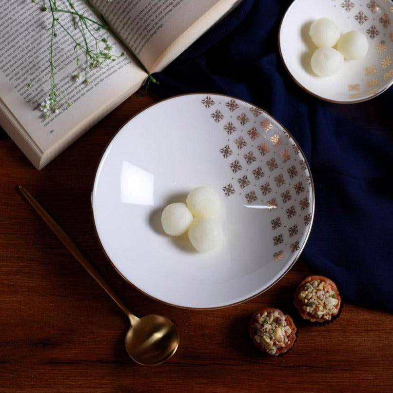 Porland Turkey Evoke Serving Bowl - Pearl White