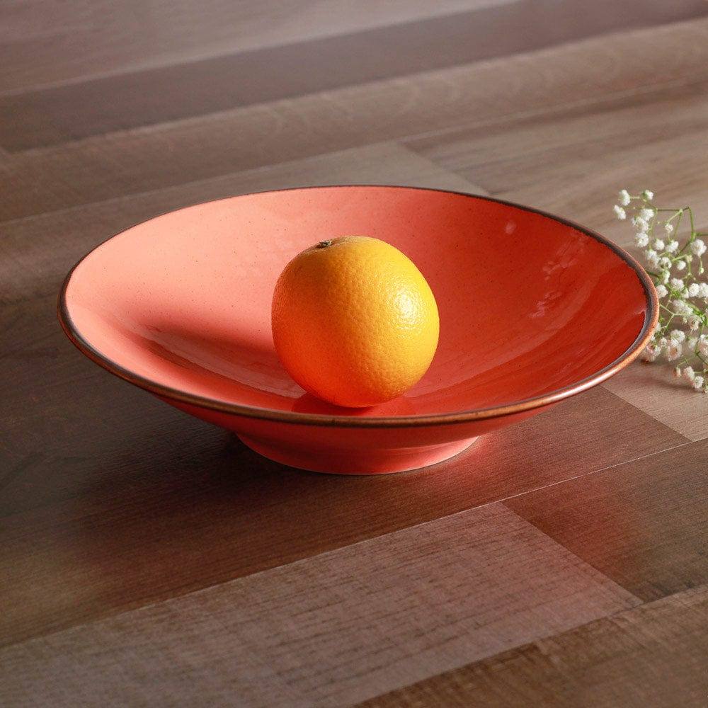 Porland Turkey Grazia Seasons Serving Bowl Large - Coral