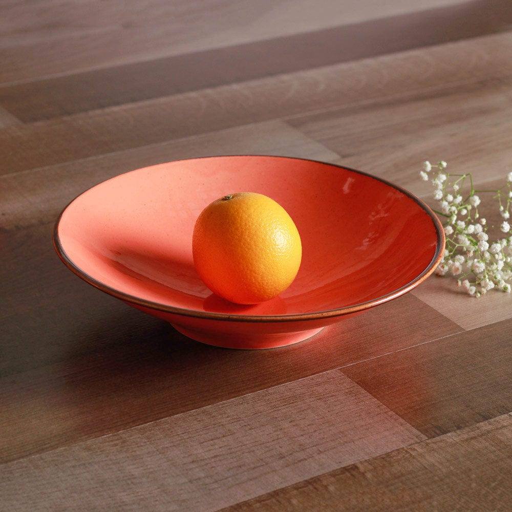 Porland Turkey Grazia Seasons Serving Bowl Large - Coral