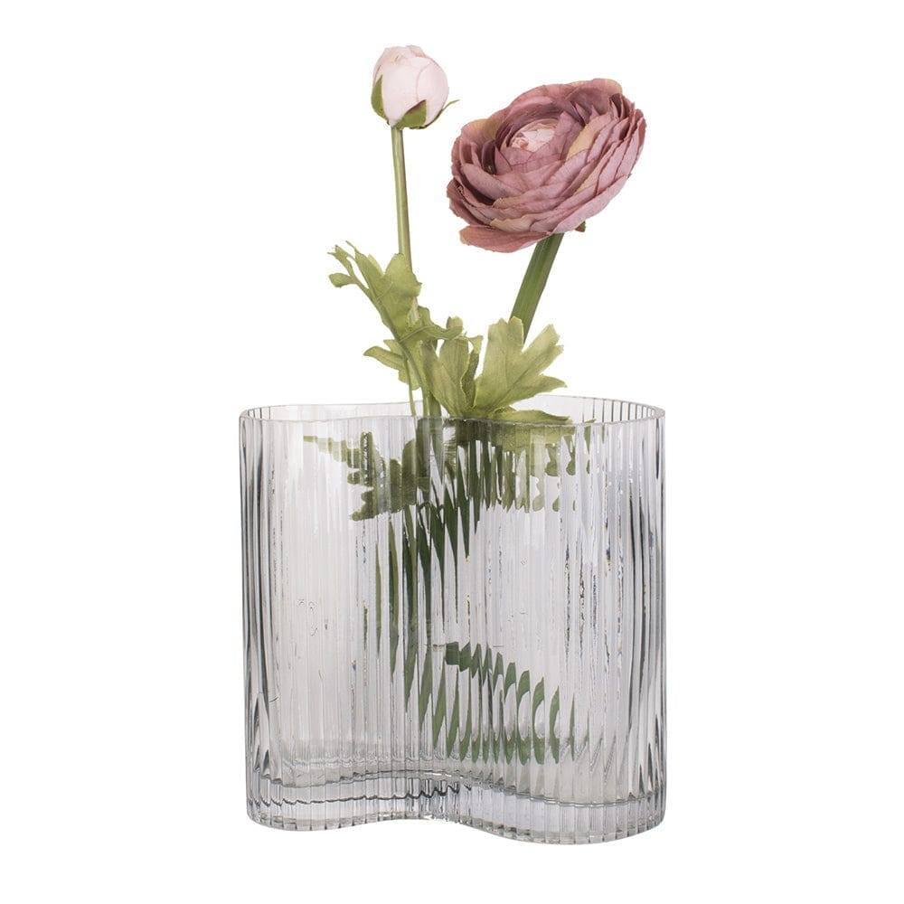 Present Time Allure Wave Vase - Grey