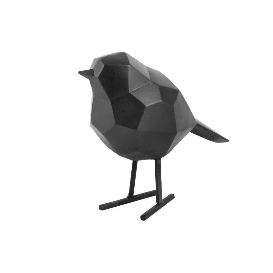 Present Time Bird Faceted Sculpture Small - Black