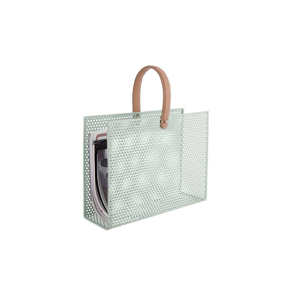 Present Time Mesh Magazine Rack - Grayed Jade