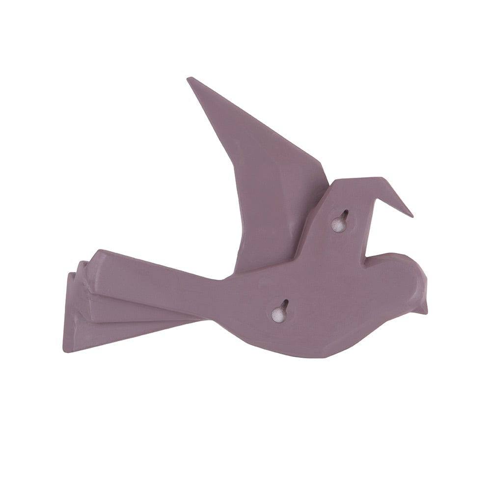 Present Time Origami Bird Wall Sculpture Large - Purple