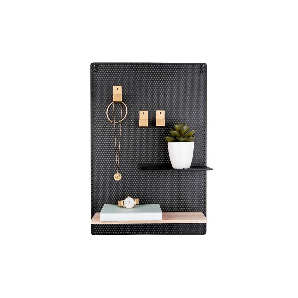 Present Time Perky Mesh Memo Board - Black