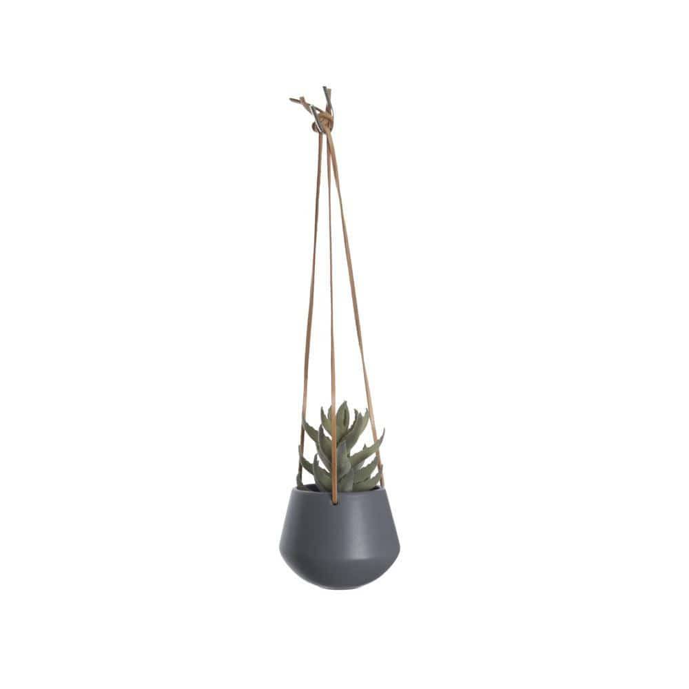 Present Time Skittle Hanging Ceramic Planter Small - Night Blue