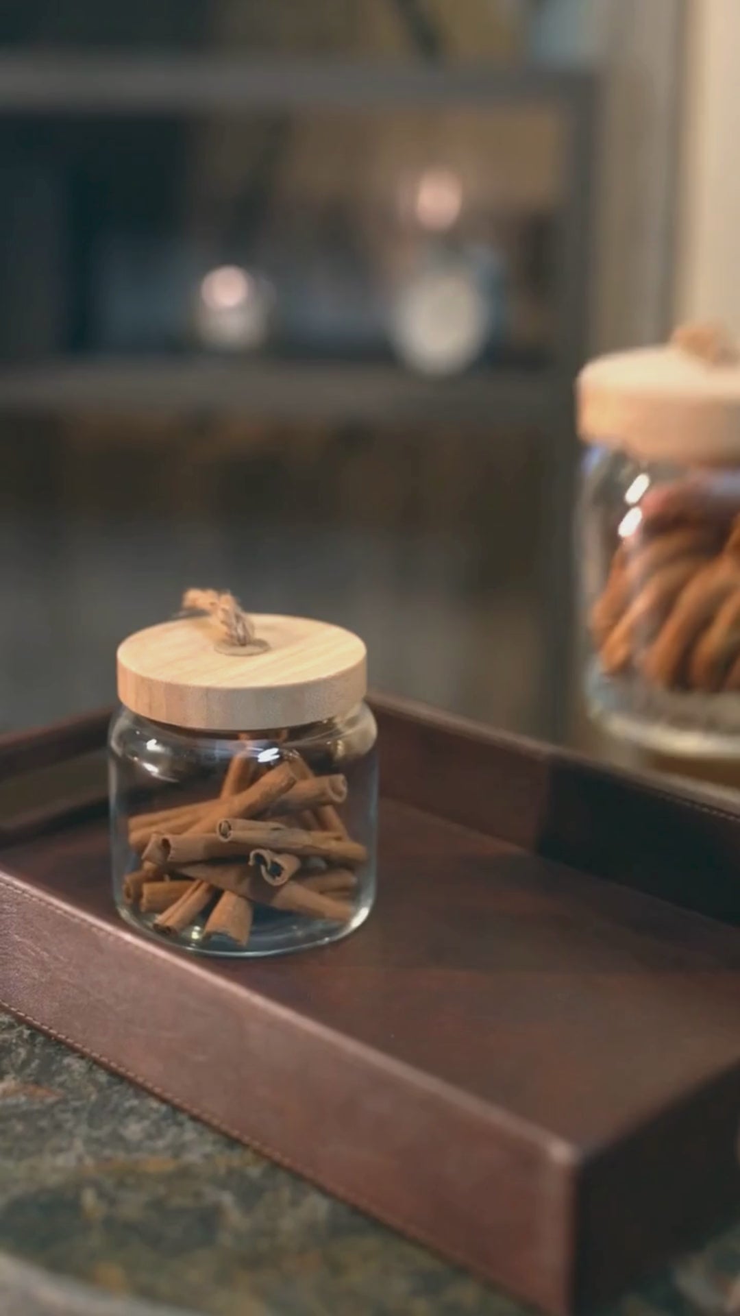 Pasabahce Woody Storage Jar with Lid - Small