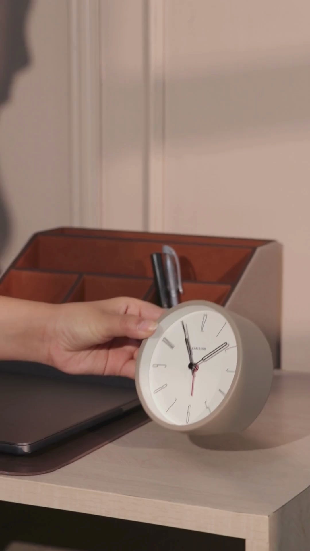 Karlsson Belle Numbers Alarm Clock - Black