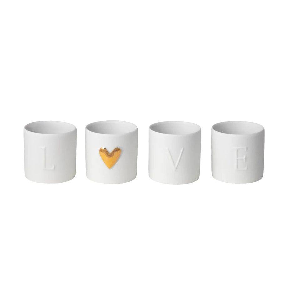 Rader Germany Love Tealight Holders, Set of 4