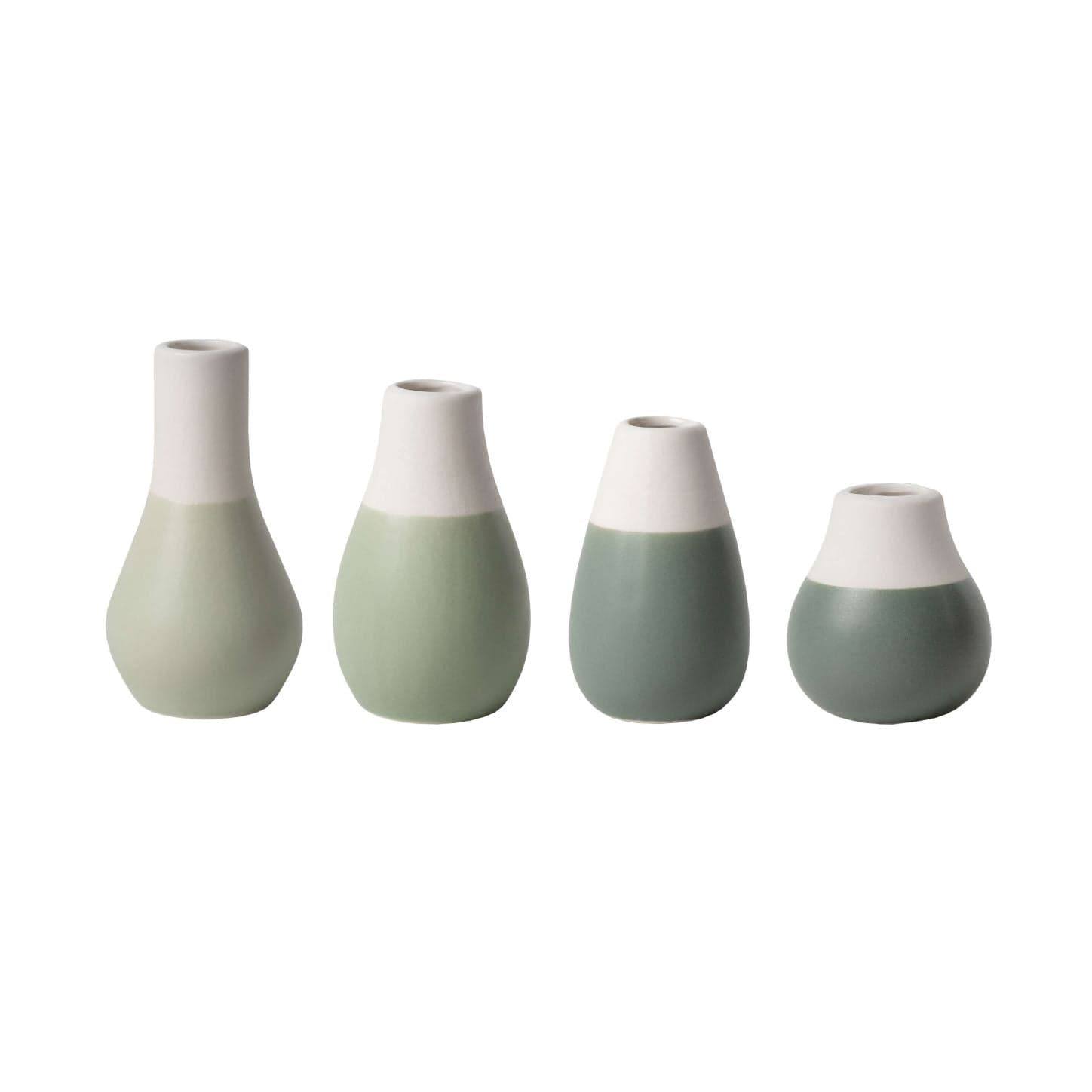 Rader Germany Pastel Mini Vases, Set of 4 - Green