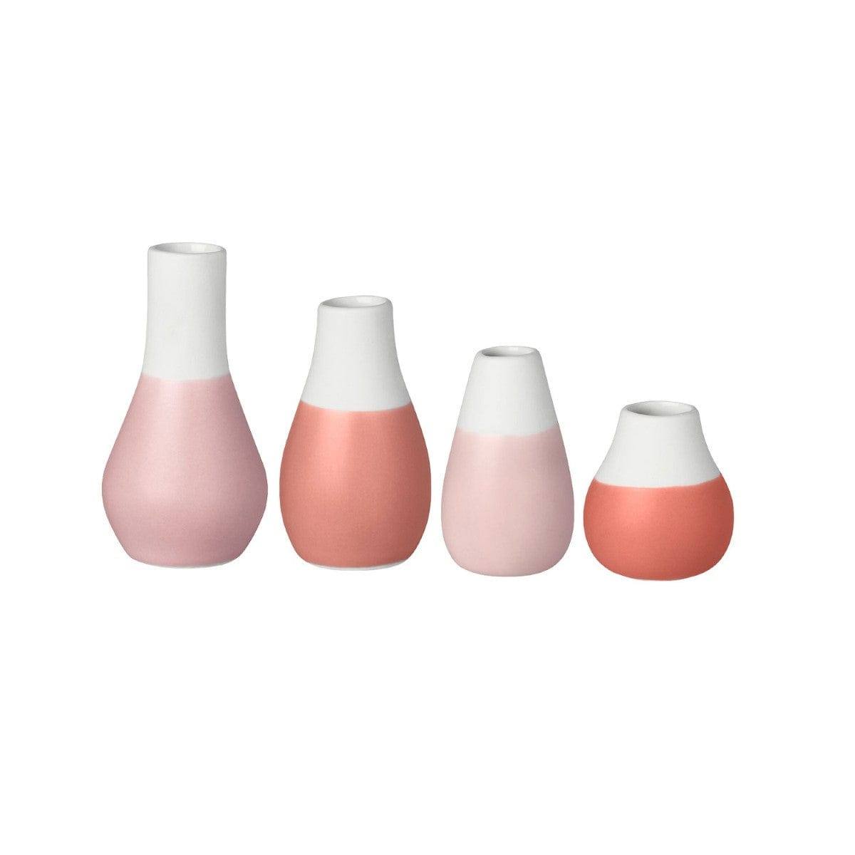 Rader Germany Pastel Mini Vases, Set of 4 - Pink