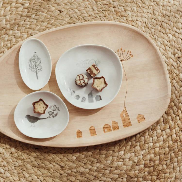 Rader Germany Wonderland Small Plates, Set of 3 - Bird House