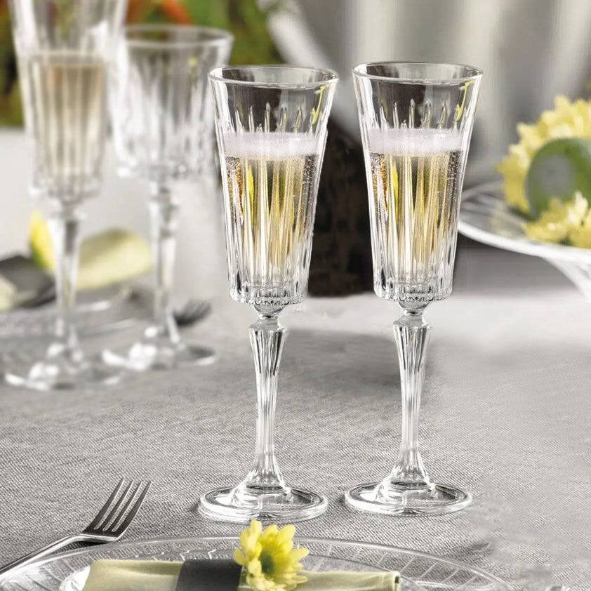 RCR Italy Timeless Champagne Flutes 210ml, Set of 6