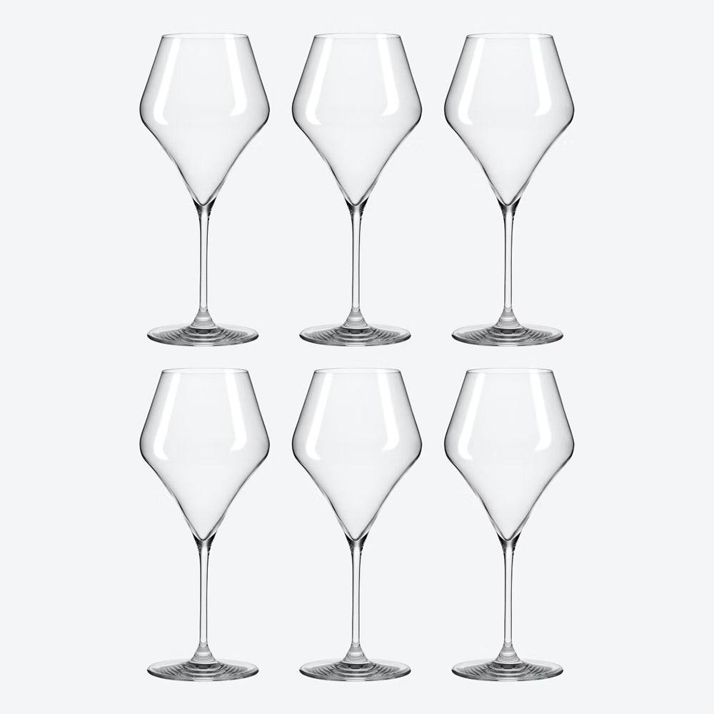 Rona Glass Slovakia Aram Red Wine Glasses 500ml, Set of 6