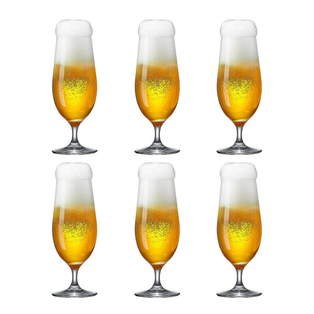 Rona Glass Slovakia Classic Pilsner Glasses 460ml, Set of 6