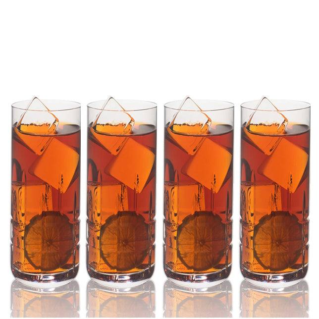 Rona Glass Slovakia Luxury Collection Brilliant Highball Glasses 370ml, Set of 4