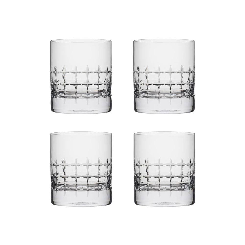 Rona Glass Slovakia Luxury Collection Brilliant Whiskey Glasses 380ml, Set of 4