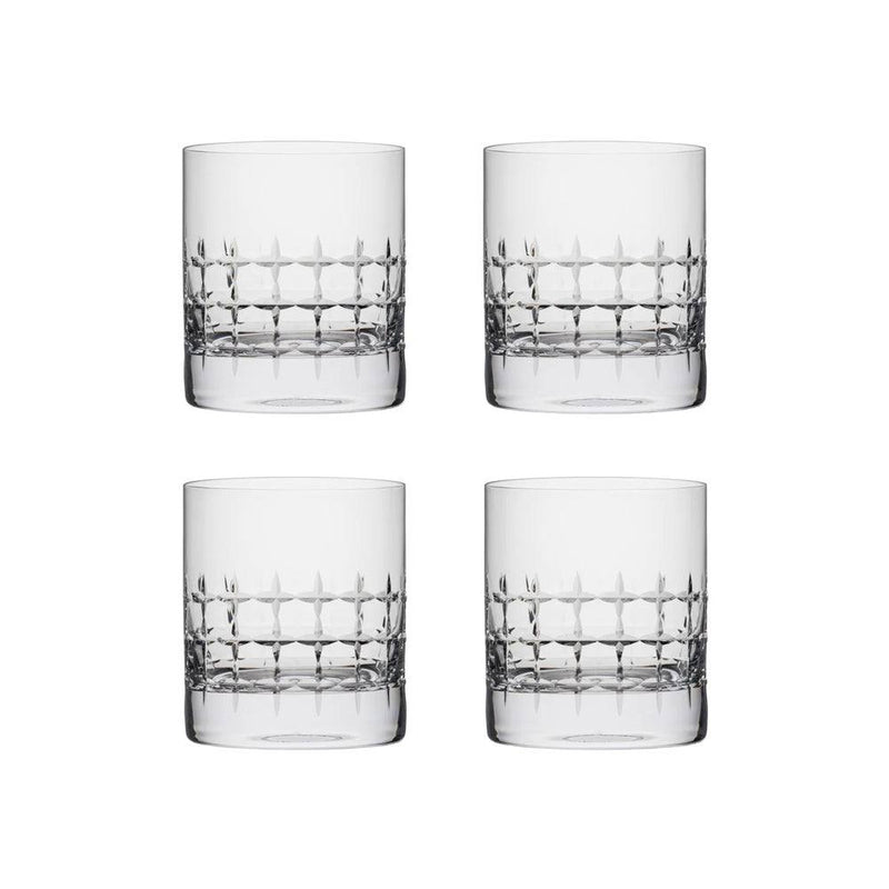 Rona Glass Slovakia Luxury Collection Brilliant Whiskey Glasses 380ml, Set of 4