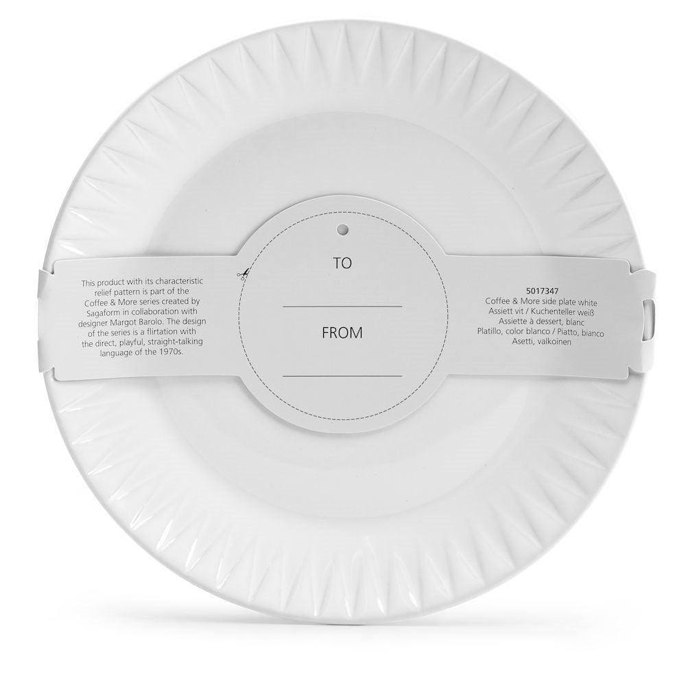 Sagaform Sweden Coffee and More Side Plate - White