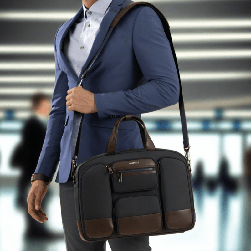 Scarters The Terminal Office Messenger Bag - Navy