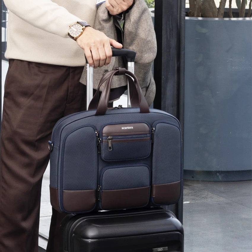 Scarters The Terminal Office Messenger Bag - Navy