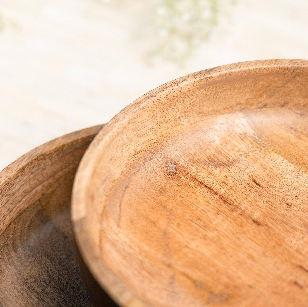 SG Home Wooden Serving Bowl - Black